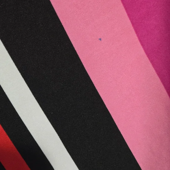 Massini Striped Pink and Black Women's Top - Picture 5 of 7